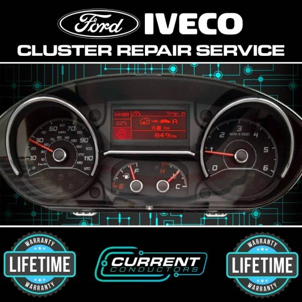 Ford Iveco 06-11 Instrument Cluster Repair - All LED problems - Dim Blink Flash